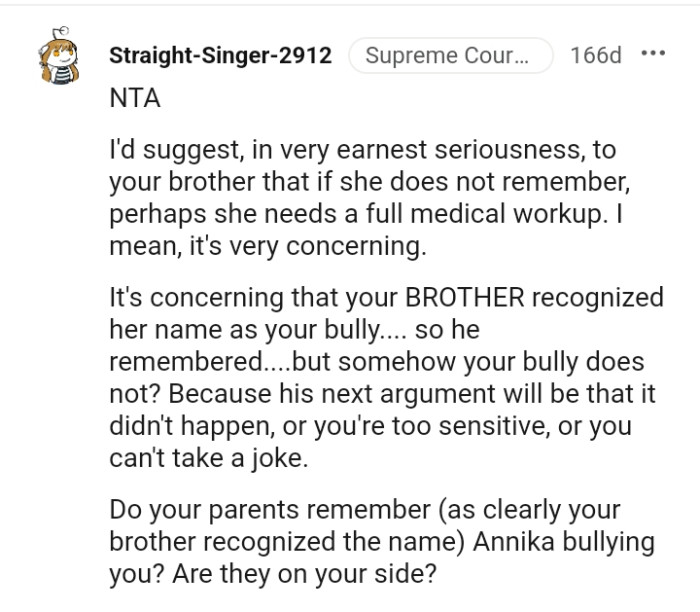 Perhaps she needs a full medical workup