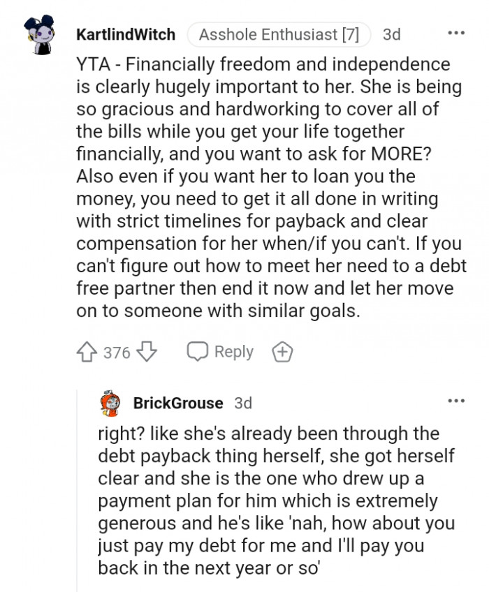 You need to get it all done in writing