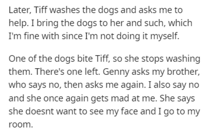 Bathing the Dogs Turned Out to Be a Lot Harder Than It Was Supposed to Be
