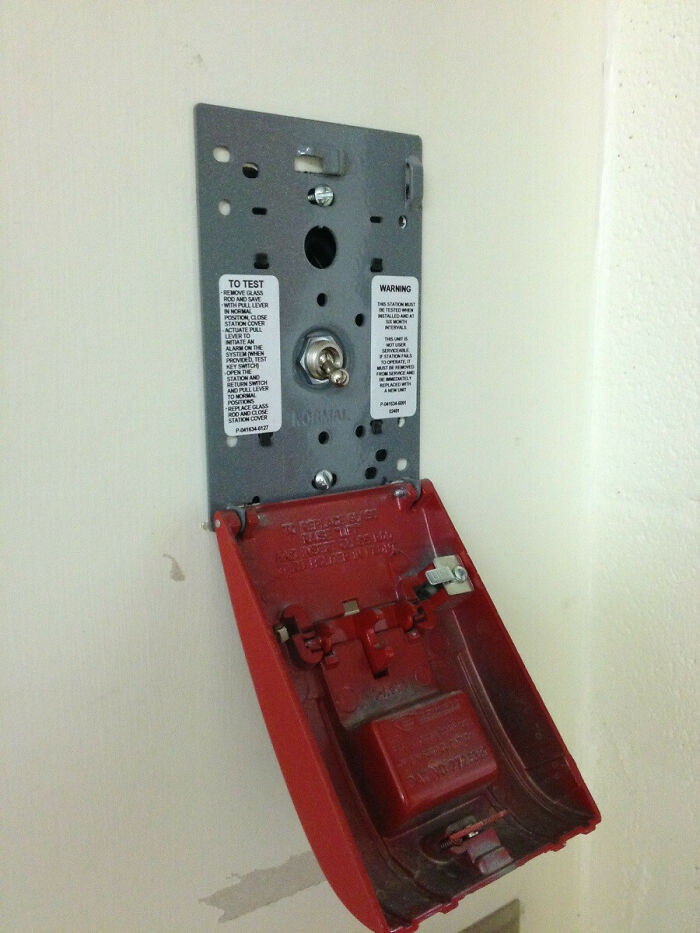 "Apparently The Fire Alarms At Work Are Just Fancy Switch Receptacles"