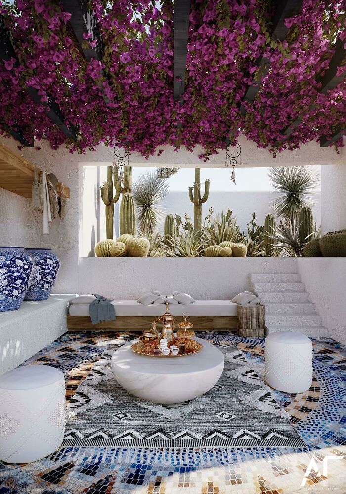 17. Arquitectos Fayjos presents a stunning visualization of the Mediterranean terrace.