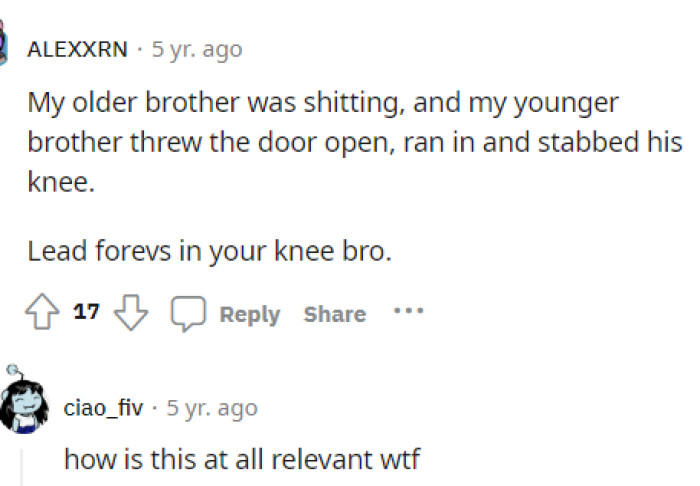 Then you always have the silly comments that don't even make sense with the post.