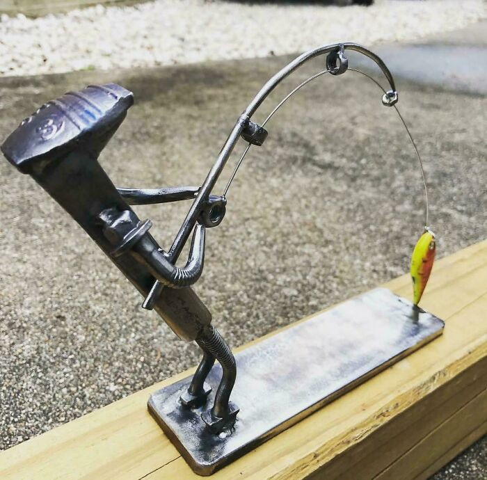 "Rail Road Spike Fisherman"