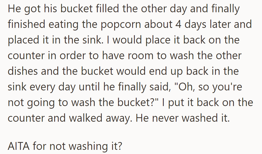 Is OP in the wrong for this?