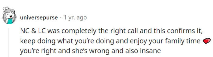 She's wrong and also insane.