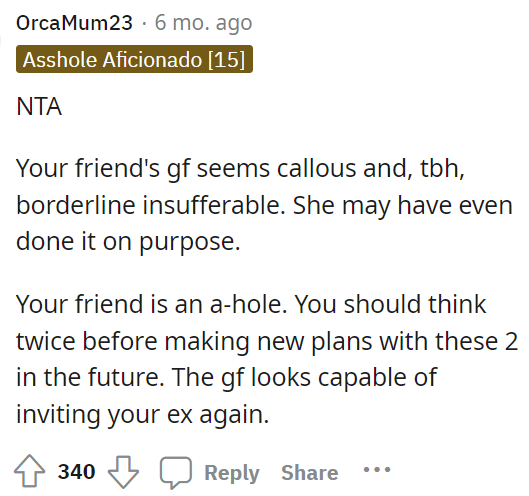 People quickly came to the comments to let OP know that he was not the asshole here and that the friends are trash.