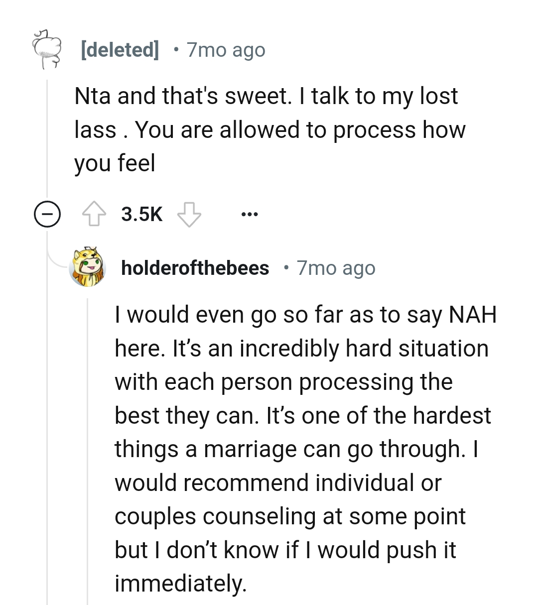 Process grief how you want