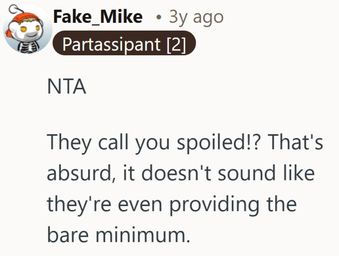 Being labeled selfish while covering the basics would wear anyone down.