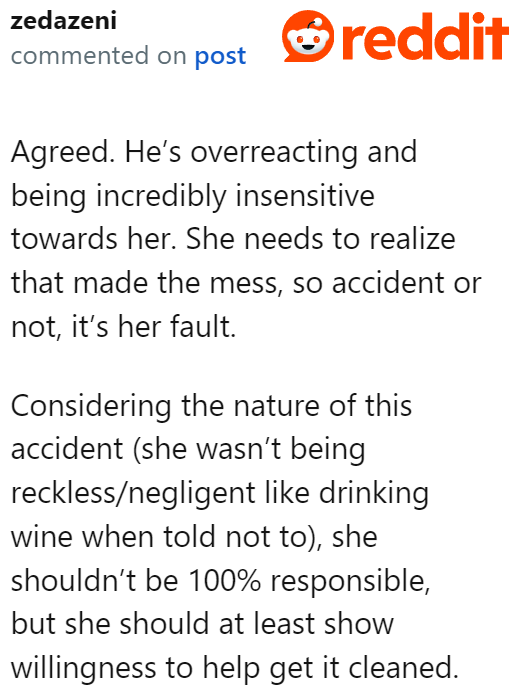 The boyfriend is also in the wrong.