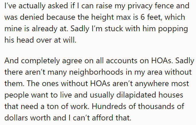 The OP explained the fence already has the maximum height