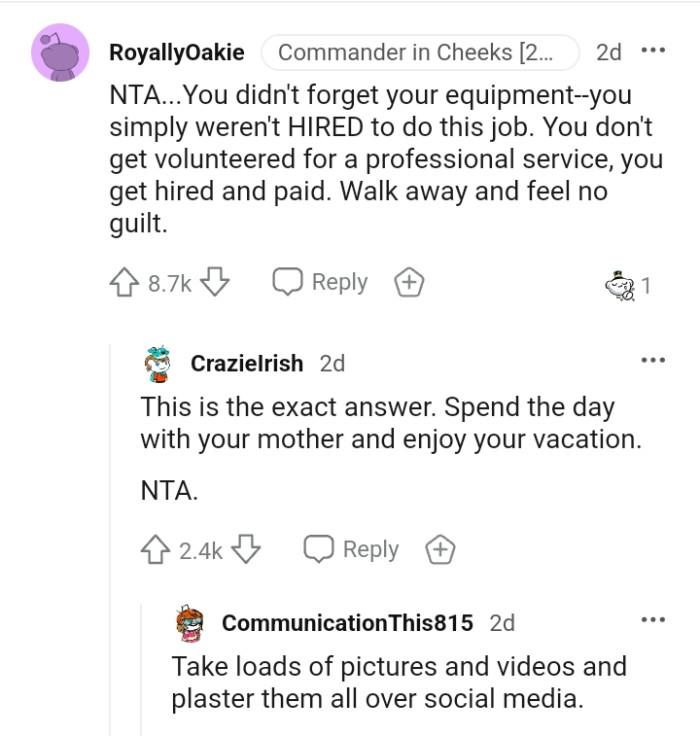 The OP should walk away and feel no guilt