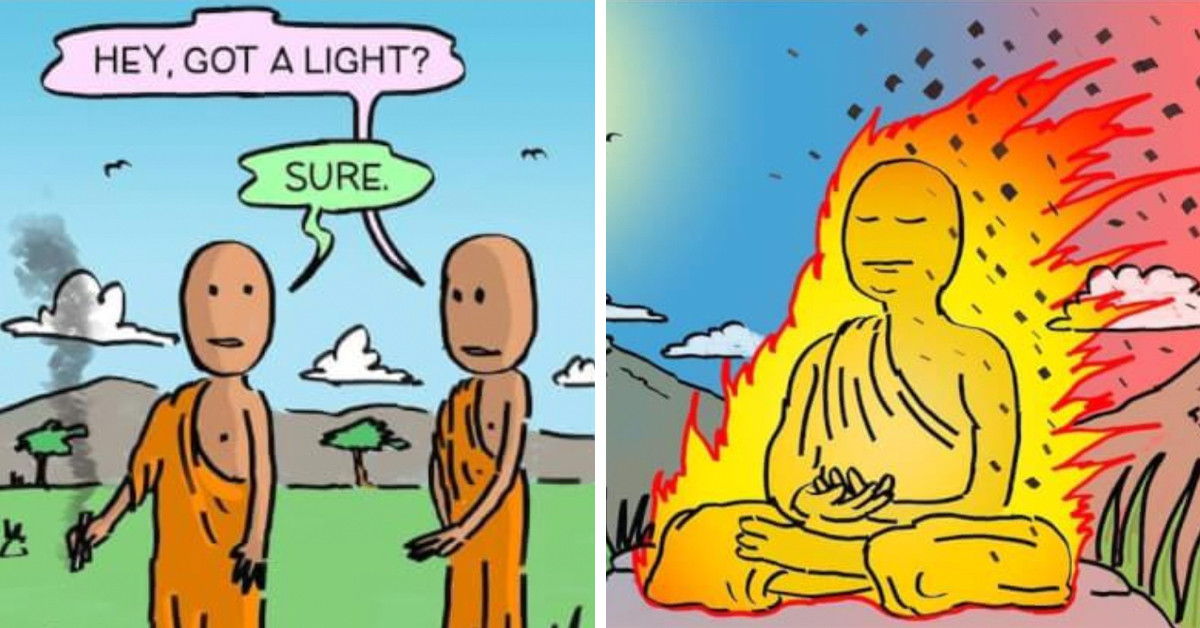 40 Cartoons Filled With Absurdly Dark Jokes That'll Leave You Wondering