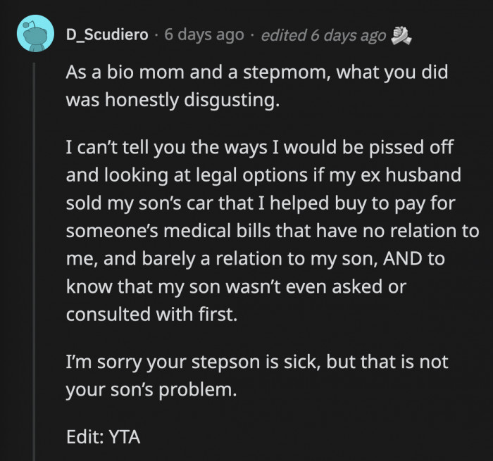 OP's Son Is Just 18 Years Old, Barely an Adult, but He Somehow Has to Make the Biggest Sacrifice in Their Family When There Are Two Adults Around. WHY?