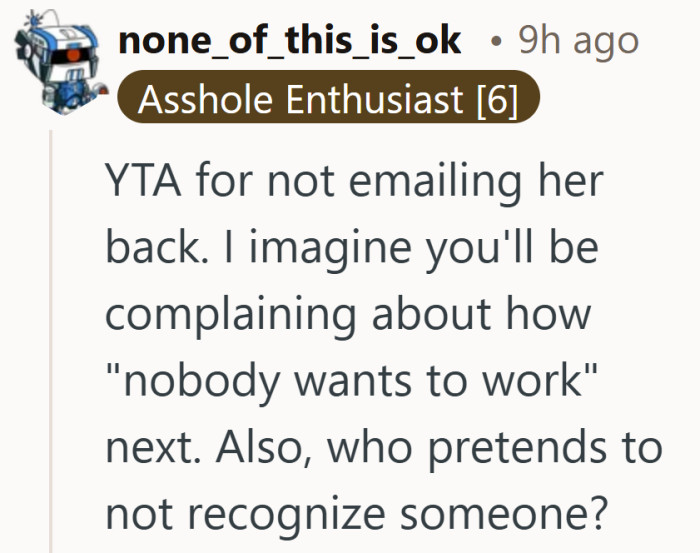 A missed reply and a missed hello turned into a much bigger statement.