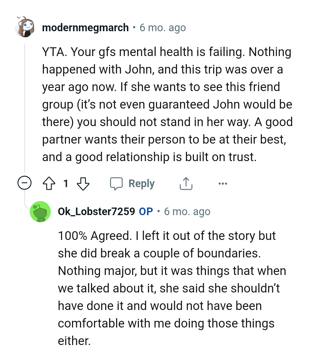 A Good Partner Wants What's Best for Them