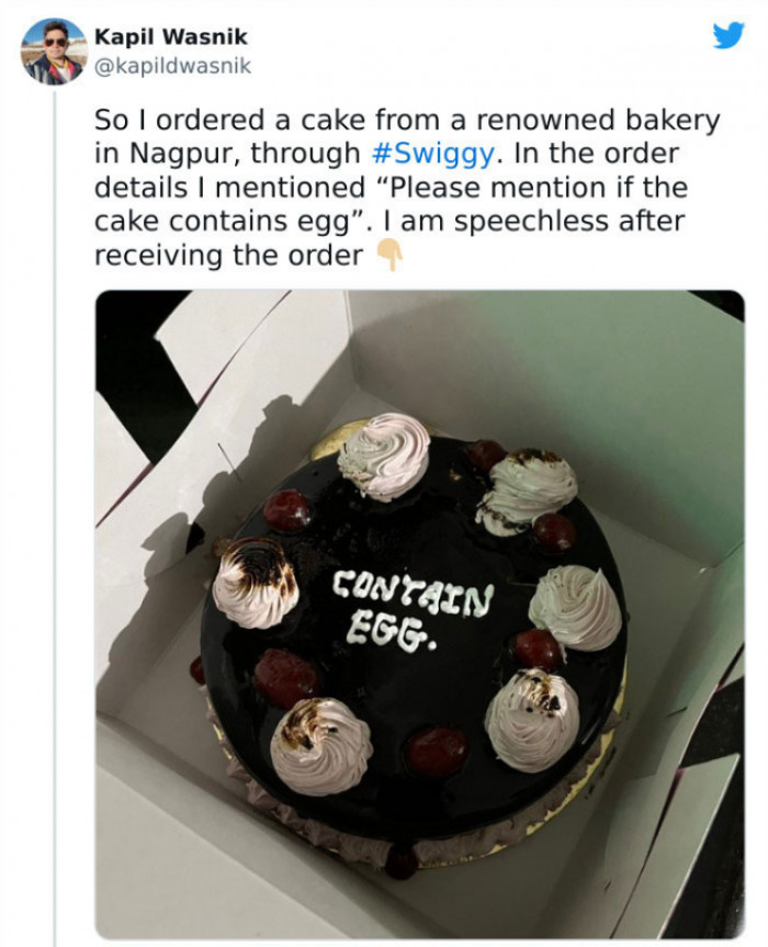 28. It didn't have to be on the cake.