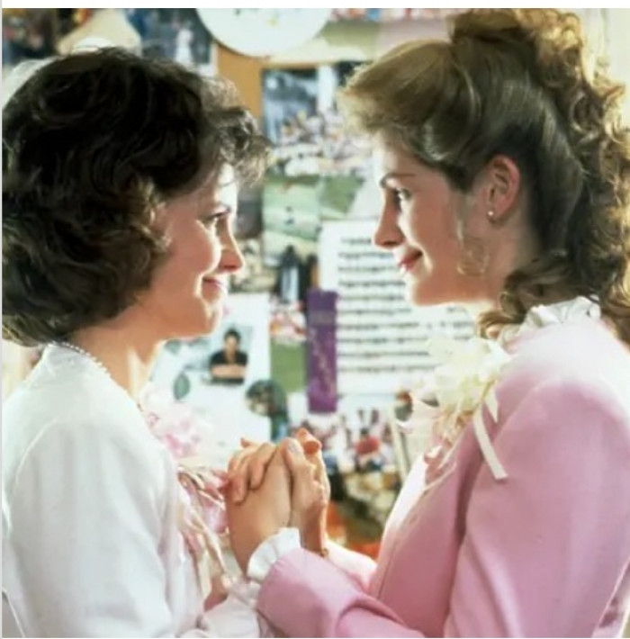 28. The 1989 movie 'Steel Magnolias' starring Julia Roberts, Dolly Parton, Sally Field, Olympia Dukakis, Daryl Hannah, and Shirley MacLaine