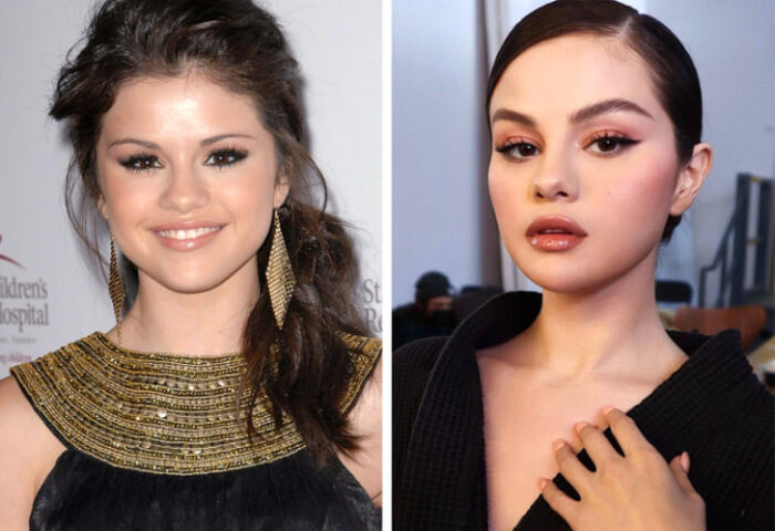 4. Selena Gomez (2008 And Now)