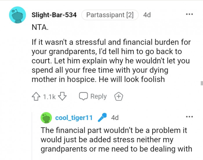 I'd tell him to go back to court.