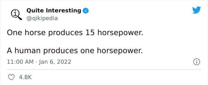 15. Get me some horsepower