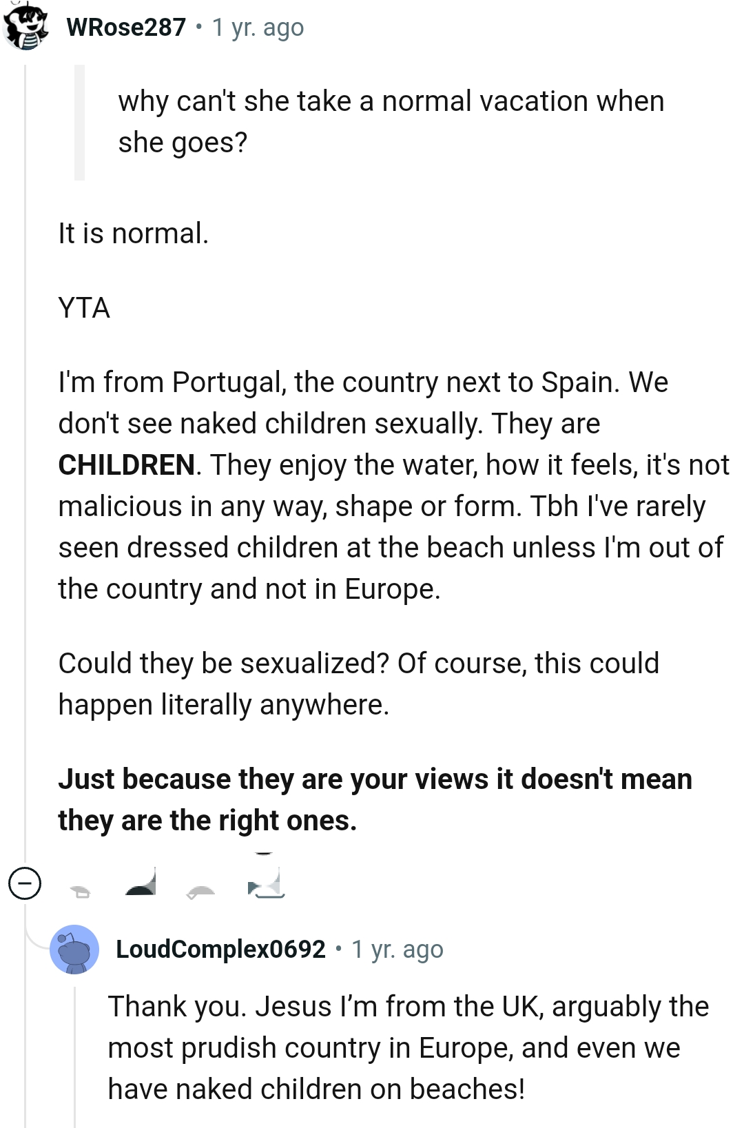 This Redditor Hasn't Seen Dressed Children at the Beach Unless They're Out of the Country