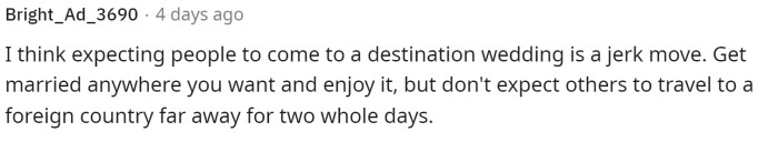 I think it's common for people to understand that they don't have to go, and for the couple to realize that some people probably won't attend.
