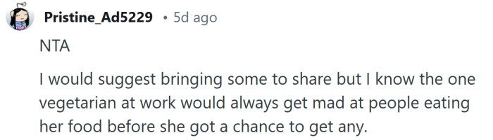 Maybe you could bring something to share.