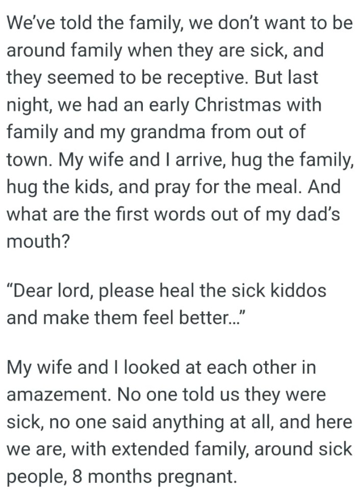 “Dear lord, please heal the sick kiddos and make them feel better…”