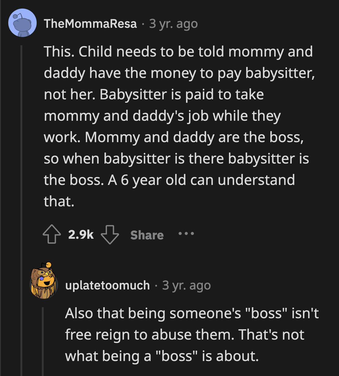 There is no shortage of entitled adults; OP's daughter need not grow into one of them.