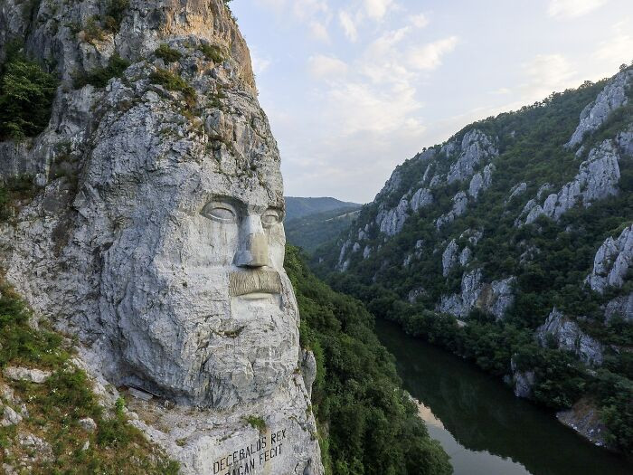 Rock Sculpture Of Decebalus, Orsova, Romania