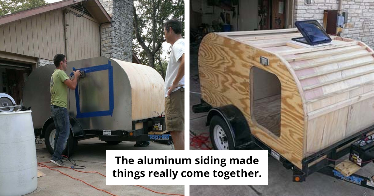 This Guy Transformed A Regular Trailer Into A Small Camper, And The Results Are Awesome