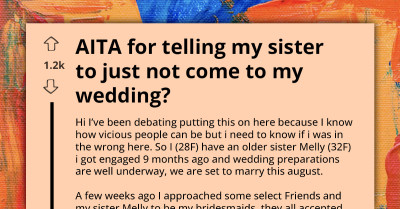 Financially Insecure Woman Disinvited To Sister's Wedding After Starting Unnecessary Drama Over Her Bridesmaid Dress