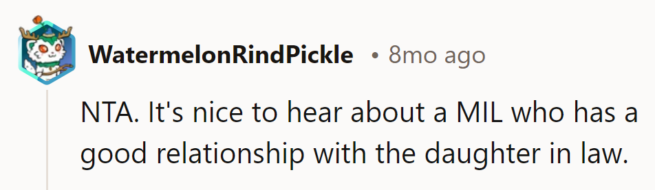 NTA - MIL MVP: Making In-Law Relations Great Again!