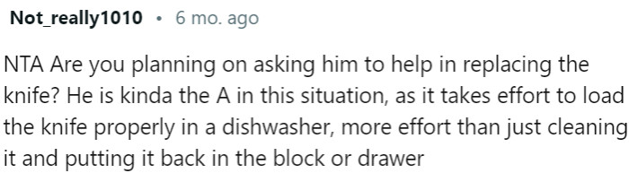 He should offer to replace it