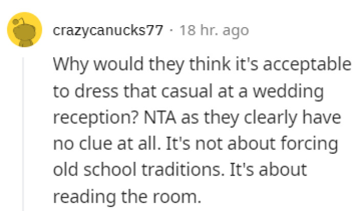 Read the room, people