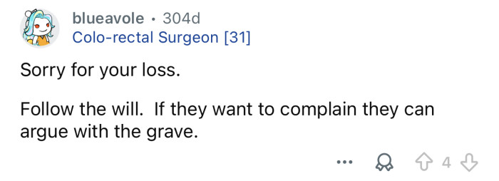 “Follow the will.”