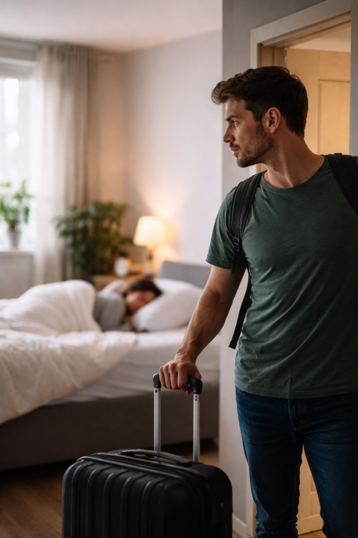 At first, she agreed without hesitation. But later that night, she changed her mind and told him she’d rather sleep in.