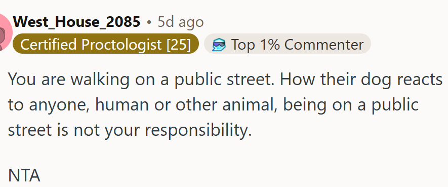 OP is walking on a public street.