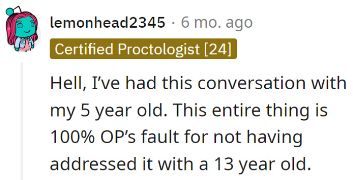 Even the 5-year-old knows manners better.