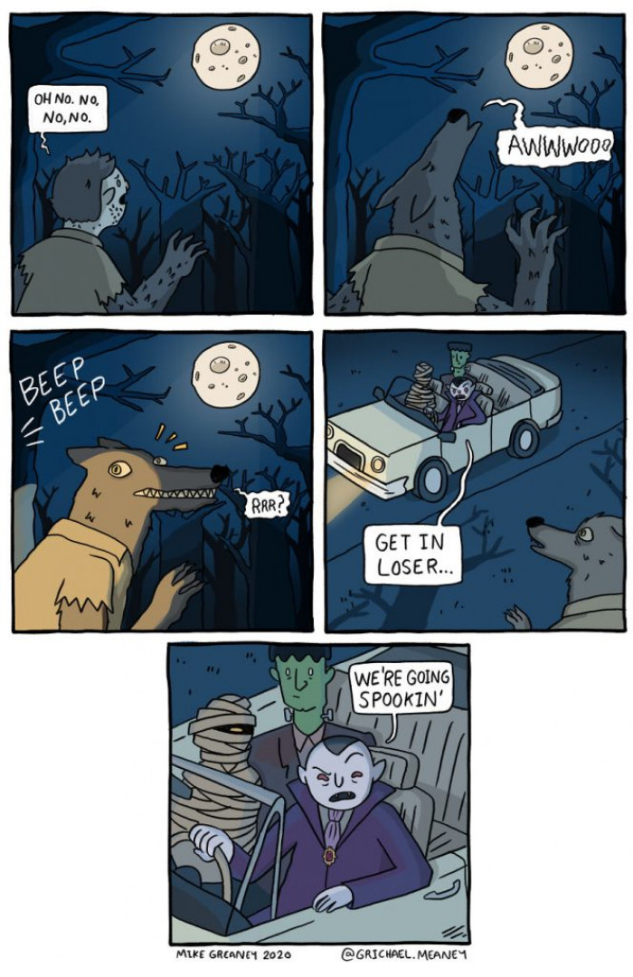 1. Get in and let's go spooking