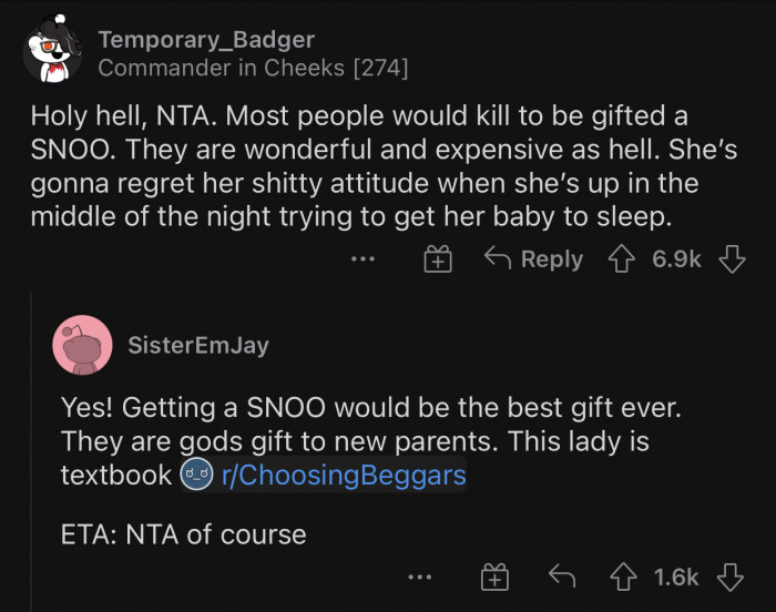 Here's how the Reddit community reacted to u/dreamsleep7788's situation: