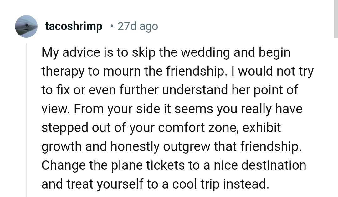 Let's head into the comments section and find out what other Redditors have to chirp into the story