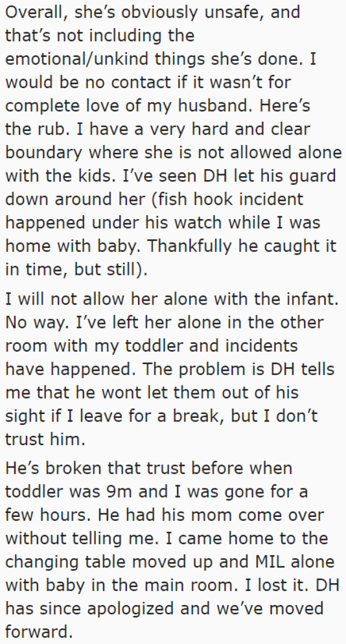She was upset after finding out that her MIL came over for a visit without her knowledge when she went out for a couple of hours.