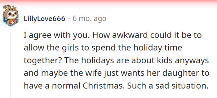 Another Redditor agreed