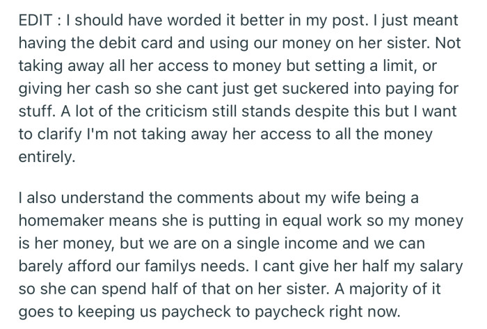 Some clarity on the matter