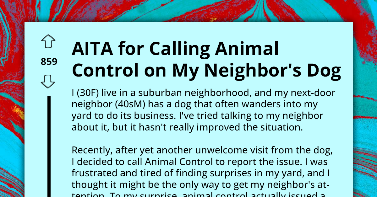 Neighbor's Neglect Leads Woman to Call Animal Control Over Dog Droppings in Her Yard