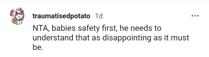 It's always the baby's safety first