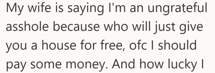 To her, this is about appreciation and stepping up, not about who agreed to what.