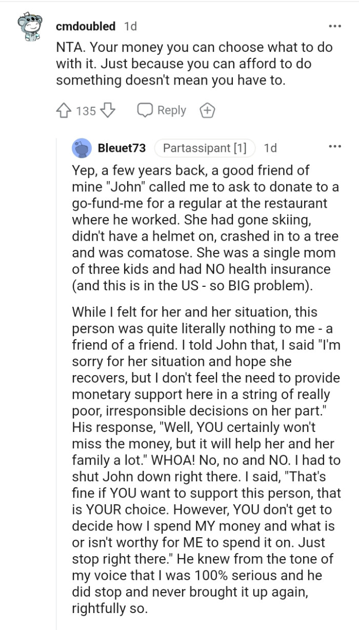 This redditor has a story to share