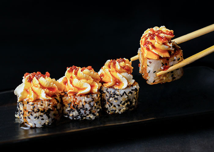 26. Those super huge sushi rolls that have like four layers of c*ap on top of them.